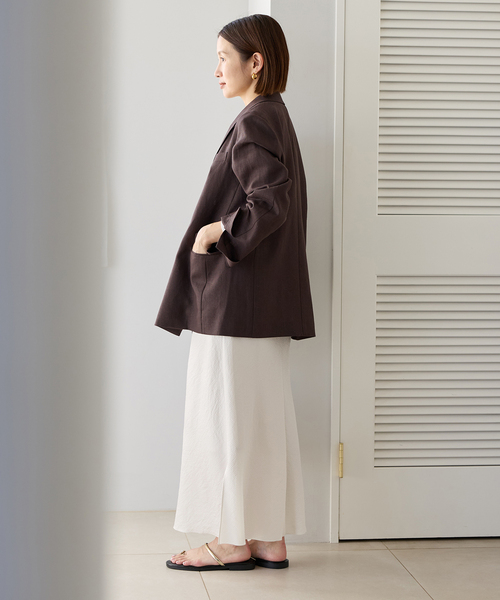 IENA（イエナ）の「アンティークサテン イージースカート（スカート・レディース・ホワイト/ブラウン/ネイビー・34/36/38）」の13枚目の写真