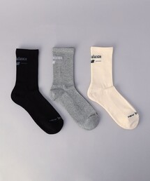 coen（コーエン）の「New Balance（ニューバランス）ロゴクォータークルー【3足セット】（ソックス/靴下）」