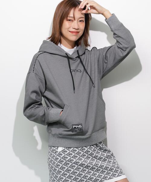 PING(ピン)の「【PING APPAREL】エンボスロゴスウェットフーディプルオーバー <GOLD> (LADIES)(スウェット・レディース・ブラック/グレー/ホワイト・L/M/S/LL)」の3枚目の写真