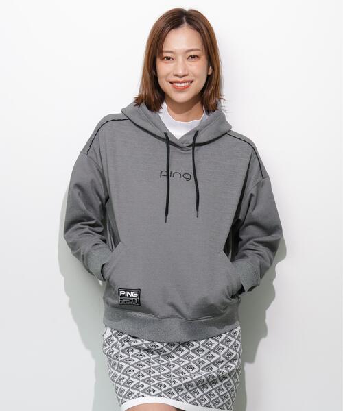 PING(ピン)の「【PING APPAREL】エンボスロゴスウェットフーディプルオーバー <GOLD> (LADIES)(スウェット・レディース・ブラック/グレー/ホワイト・L/M/S/LL)」の6枚目の写真