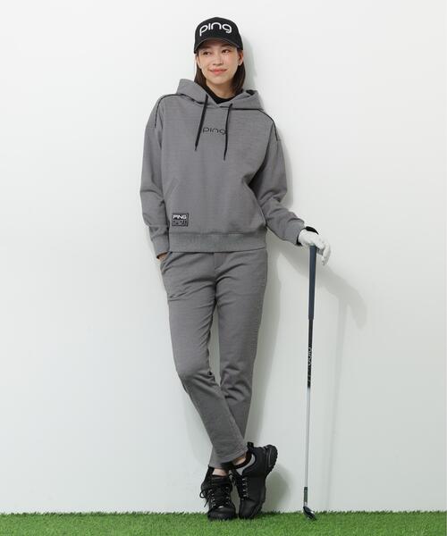 PING(ピン)の「【PING APPAREL】エンボスロゴスウェットフーディプルオーバー <GOLD> (LADIES)(スウェット・レディース・ブラック/グレー/ホワイト・L/M/S/LL)」の8枚目の写真
