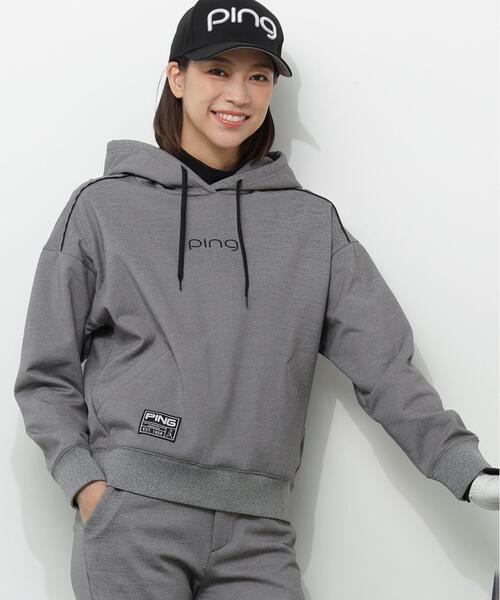 PING(ピン)の「【PING APPAREL】エンボスロゴスウェットフーディプルオーバー <GOLD> (LADIES)(スウェット・レディース・ブラック/グレー/ホワイト・L/M/S/LL)」の9枚目の写真