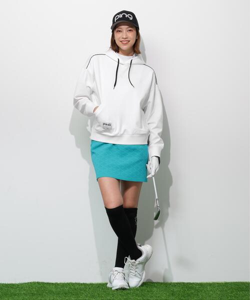PING(ピン)の「【PING APPAREL】エンボスロゴスウェットフーディプルオーバー <GOLD> (LADIES)(スウェット・レディース・ブラック/グレー/ホワイト・L/M/S/LL)」の14枚目の写真