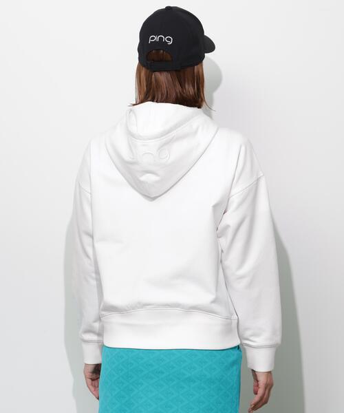 PING(ピン)の「【PING APPAREL】エンボスロゴスウェットフーディプルオーバー <GOLD> (LADIES)(スウェット・レディース・ブラック/グレー/ホワイト・L/M/S/LL)」の19枚目の写真