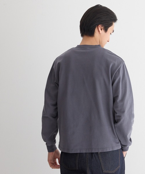 coca(coca)(コカ)の「ヴィンテージ加工インレーロンT(Tシャツ/カットソー・メンズ・チャコール/ライトグリーン・XL/L/M)」の5枚目の写真