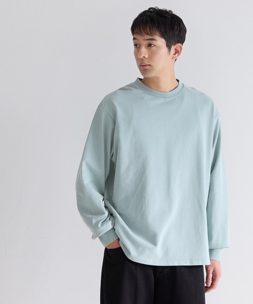 coca(coca)(コカ)の「ヴィンテージ加工インレーロンT(Tシャツ/カットソー・メンズ・チャコール/ライトグリーン・XL/L/M)」の12枚目の写真
