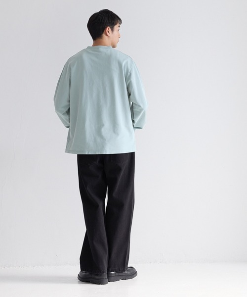 coca(coca)(コカ)の「ヴィンテージ加工インレーロンT(Tシャツ/カットソー・メンズ・チャコール/ライトグリーン・XL/L/M)」の13枚目の写真