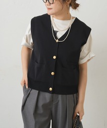 PUAL CE CIN | ニットジレベスト(ベスト)