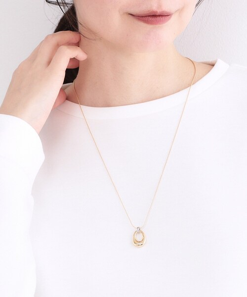 OPAQUE.CLIP（オペークドットクリップ）の「メタルカラー スライドネックレス（ネックレス・レディース・シルバー/ゴールド・00）」の3枚目の写真