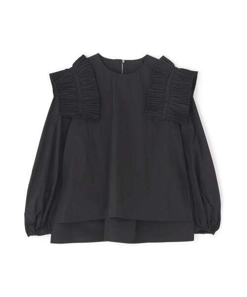 ADORE(アドーア)の「◆クレストプリーツタイプライターブラウス(シャツ/ブラウス・レディース・ホワイト/イエロー/ブラック・38)」の1枚目の写真