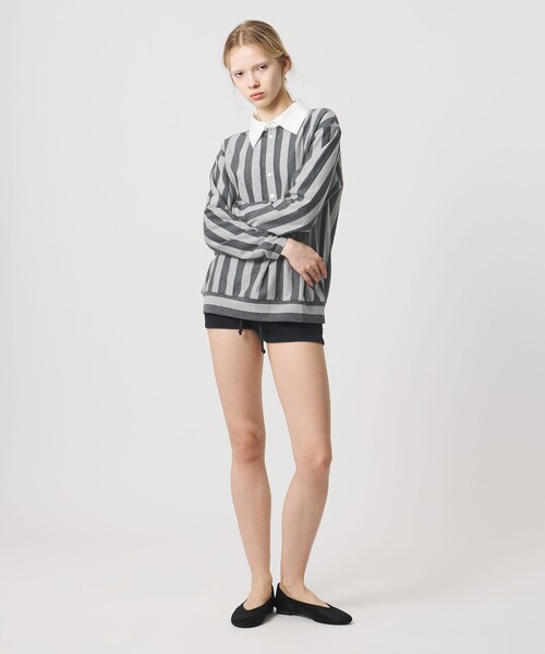 ATTISESSION（アティセッション）の「＜ATTISESSION＞コットン ストライプ ラガー シャツ（シャツ/ブラウス・レディース・レッド/グレー系・FREE）」の8枚目の写真