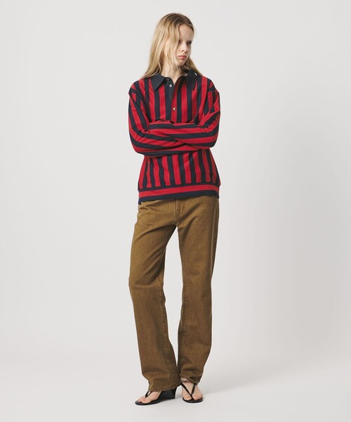 ATTISESSION（アティセッション）の「＜ATTISESSION＞コットン ストライプ ラガー シャツ（シャツ/ブラウス・レディース・レッド/グレー系・FREE）」の10枚目の写真