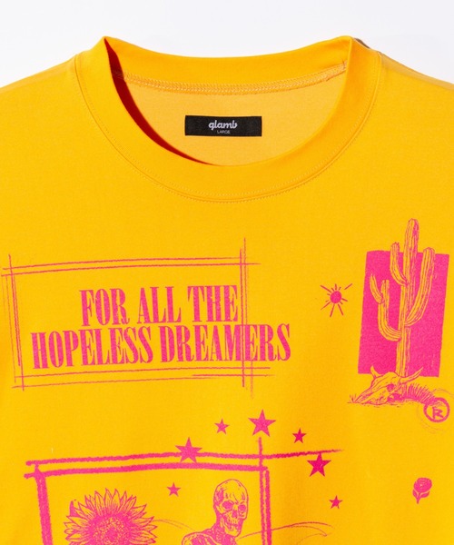 glamb(グラム)の「Quick Dry Graffiti T-Shirt / クイックドライグラフィティTシャツ(Tシャツ/カットソー・メンズ・ブラック/イエロー/ホワイト・S/M/L)」の13枚目の写真