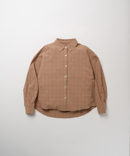 Eddie Bauer（エディーバウアー）の「長袖 チェックシャツ（シャツ/ブラウス・レディース・ダークオレンジ/チャコールグレー/ブラック・L/M/S/XL）」の16枚目の写真