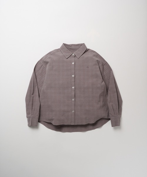 Eddie Bauer（エディーバウアー）の「長袖 チェックシャツ（シャツ/ブラウス・レディース・ダークオレンジ/チャコールグレー/ブラック・L/M/S/XL）」の15枚目の写真