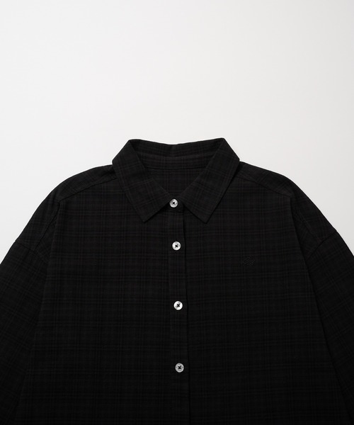 Eddie Bauer（エディーバウアー）の「長袖 チェックシャツ（シャツ/ブラウス・レディース・ダークオレンジ/チャコールグレー/ブラック・L/M/S/XL）」の19枚目の写真