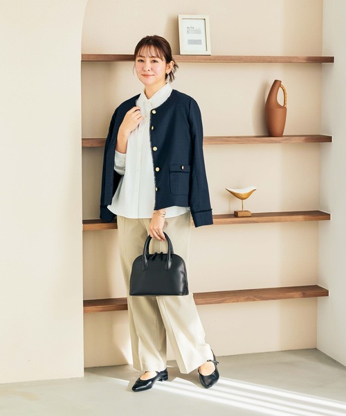 GLOBAL WORK(グローバルワーク)の「菅谷梨沙子さんコラボ/2WAYボストンバッグ/643225(ボストンバッグ・レディース・ブラック/ダークブラウン・FREE)」の5枚目の写真