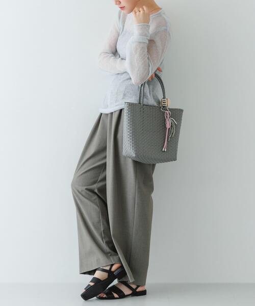 RODE SKO（ロデスコ）の「クリップチャームメルカドバッグ（ショルダーバッグ・レディース・グレー/ピンク/ブラウン系その他・ONE）」の8枚目の写真