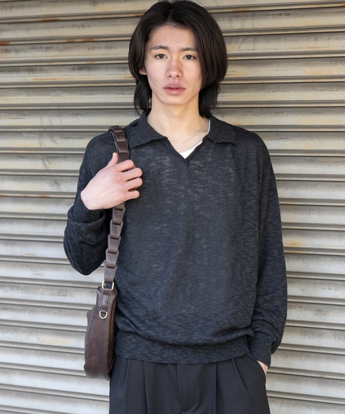 2way slit half moon mini bag / 2wayスリットハーフムーンミニバッグ（ショルダーバッグ）｜SINSS（シンス）