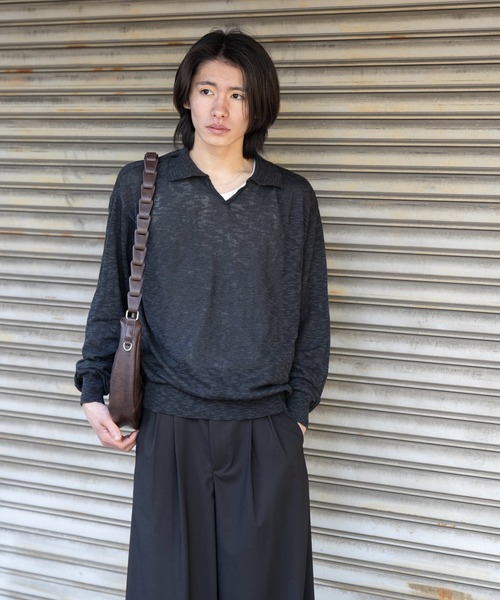 2way slit half moon mini bag / 2wayスリットハーフムーンミニバッグ（ショルダーバッグ）｜SINSS（シンス）