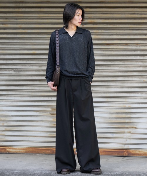 2way slit half moon mini bag / 2wayスリットハーフムーンミニバッグ（ショルダーバッグ）｜SINSS（シンス）