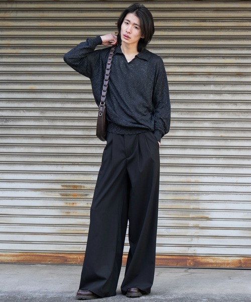 2way slit half moon mini bag / 2wayスリットハーフムーンミニバッグ（ショルダーバッグ）｜SINSS（シンス）