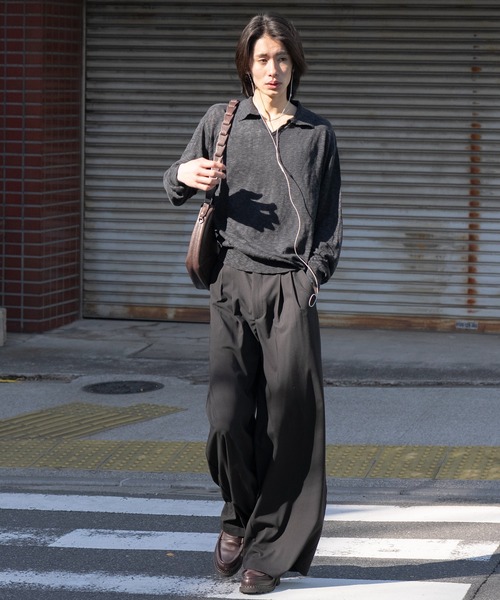 2way slit half moon mini bag / 2wayスリットハーフムーンミニバッグ（ショルダーバッグ）｜SINSS（シンス）