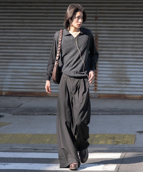 2way slit half moon mini bag / 2wayスリットハーフムーンミニバッグ（ショルダーバッグ）｜SINSS（シンス）