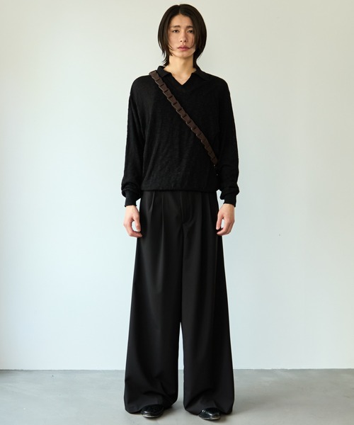 2way slit half moon mini bag / 2wayスリットハーフムーンミニバッグ（ショルダーバッグ）｜SINSS（シンス）