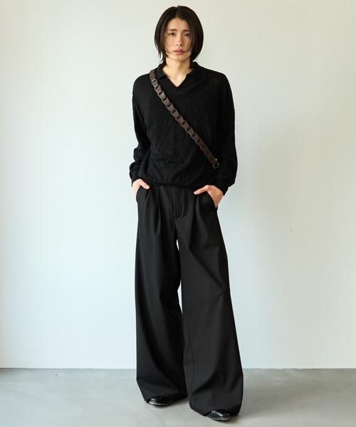 2way slit half moon mini bag / 2wayスリットハーフムーンミニバッグ（ショルダーバッグ）｜SINSS（シンス）