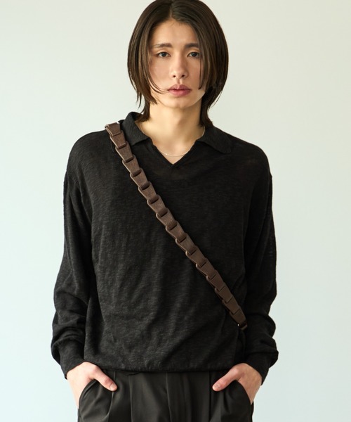 2way slit half moon mini bag / 2wayスリットハーフムーンミニバッグ（ショルダーバッグ）｜SINSS（シンス）