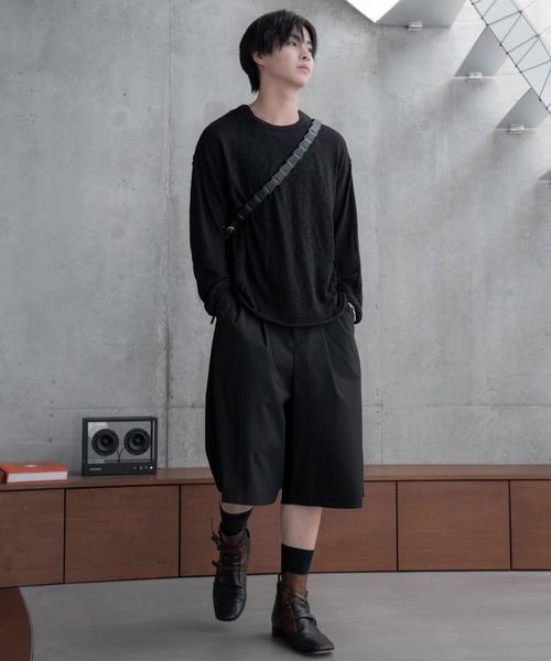 2way slit half moon mini bag / 2wayスリットハーフムーンミニバッグ（ショルダーバッグ）｜SINSS（シンス）