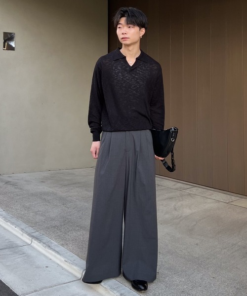 2way slit half moon mini bag / 2wayスリットハーフムーンミニバッグ（ショルダーバッグ）｜SINSS（シンス）