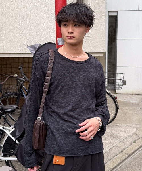 2way slit half moon mini bag / 2wayスリットハーフムーンミニバッグ（ショルダーバッグ）｜SINSS（シンス）