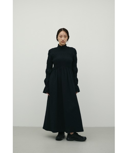STYLEMIXER（スタイルミキサー）の「サッカーシャーリングワンピース（ワンピース・レディース・ホワイト/ブルー系その他/ブラック・SMALL/MEDIUM）」の16枚目の写真