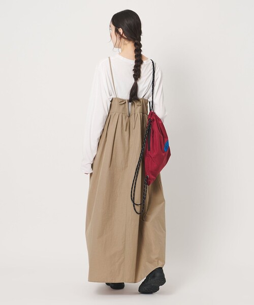 BEAUTY&YOUTH UNITED ARROWS（ビューティーアンドユースユナイテッドアローズ）の「バックホール キャミソール ワンピース ウォッシャブル（ワンピース・レディース・ダークグレー/ベージュ・S/M）」の2枚目の写真