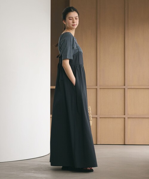 BEAUTY&YOUTH UNITED ARROWS（ビューティーアンドユースユナイテッドアローズ）の「バックホール キャミソール ワンピース ウォッシャブル（ワンピース・レディース・ダークグレー/ベージュ・S/M）」の7枚目の写真