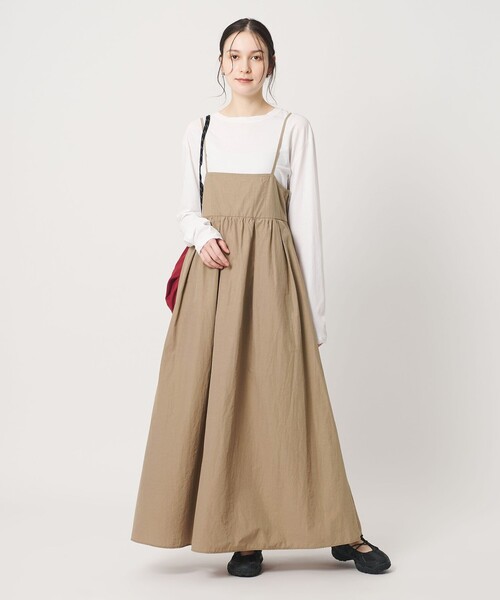 BEAUTY&YOUTH UNITED ARROWS（ビューティーアンドユースユナイテッドアローズ）の「バックホール キャミソール ワンピース ウォッシャブル（ワンピース・レディース・ダークグレー/ベージュ・S/M）」の8枚目の写真