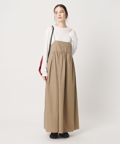 BEAUTY&YOUTH UNITED ARROWS（ビューティーアンドユースユナイテッドアローズ）の「バックホール キャミソール ワンピース ウォッシャブル（ワンピース・レディース・ダークグレー/ベージュ・S/M）」の9枚目の写真