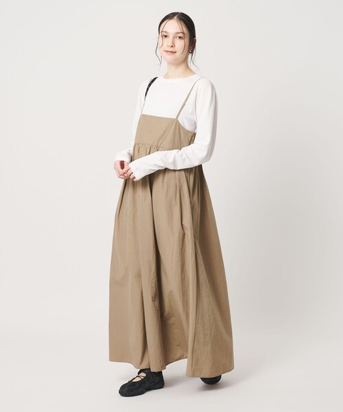 BEAUTY&YOUTH UNITED ARROWS（ビューティーアンドユースユナイテッドアローズ）の「バックホール キャミソール ワンピース ウォッシャブル（ワンピース・レディース・ダークグレー/ベージュ・S/M）」の10枚目の写真