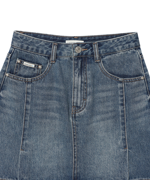 Wacky WiLLy（ワッキーウィリー）の「ウィメンズデニムミニスカートブルー（スカート・レディース・その他・SMALL/MEDIUM）」の4枚目の写真