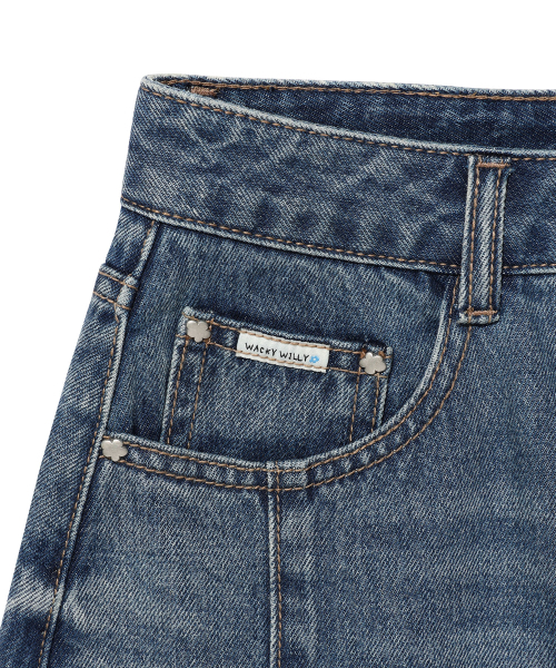 Wacky WiLLy（ワッキーウィリー）の「ウィメンズデニムミニスカートブルー（スカート・レディース・その他・SMALL/MEDIUM）」の5枚目の写真