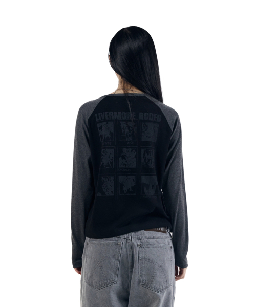AAKAM(アーカム)の「Slit Raglan Long Sleeve (Black)(Tシャツ/カットソー・レディース・その他・1/2)」の6枚目の写真