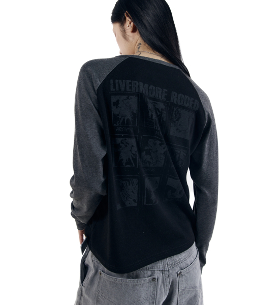 AAKAM(アーカム)の「Slit Raglan Long Sleeve (Black)(Tシャツ/カットソー・レディース・その他・1/2)」の7枚目の写真