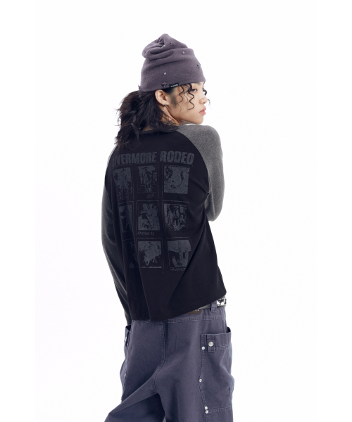 AAKAM(アーカム)の「Slit Raglan Long Sleeve (Black)(Tシャツ/カットソー・レディース・その他・1/2)」の12枚目の写真