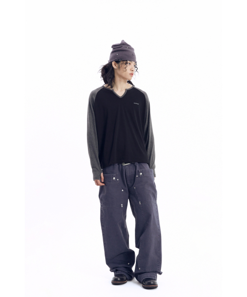 AAKAM(アーカム)の「Slit Raglan Long Sleeve (Black)(Tシャツ/カットソー・レディース・その他・1/2)」の13枚目の写真