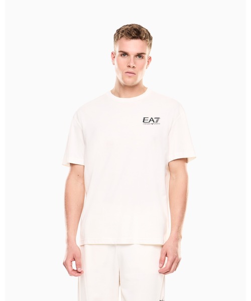 EMPORIO ARMANI EA7(エンポリオアルマーニイーエーセブン)の「<オンライン限定>【エンポリオ アルマーニ EA7】Visibility Tシャツ コットンジャージー(Tシャツ/カットソー・メンズ・ブラック/ベージュ/オフホワイト・LARGE/MEDIUM/SMALL/X-LARGE/X-SMALL/XX-LARGE)」の2枚目の写真