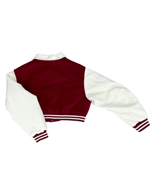 野球観戦コーデ】BAYSTARS CROPPED VARSITY JACKET/横浜DeNA