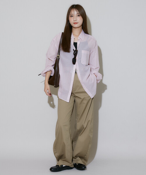 Dickies(ディッキーズ)の「Dickies × PUBLUX/ディッキーズ 別注 バレルパンツ 限定展開(チノパンツ・メンズ・アニマル/ベージュ/ブラック/グレー・L/M/S)」の8枚目の写真