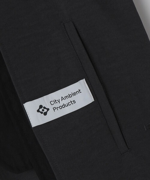 City Ambient Products(シティアンビエントプロダクツ)の「City Ambient Products: Cityform カルゼ テック ジャケット(テーラードジャケット・メンズ・チャコールグレー/ブラック・SMALL/MEDIUM/LARGE)」の3枚目の写真
